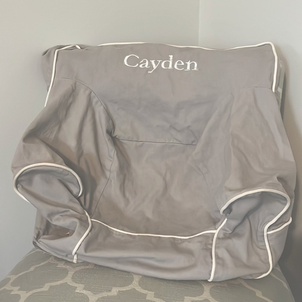 Potterybarn My First Anywhere Chair Grey Slipcover